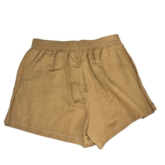 KIVARI Rae Linen Shorts Khaki in Large - Picture 7 of 9